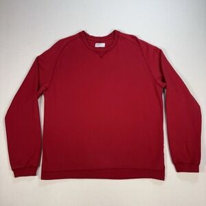 Universal Works Sweatshirt Men's L‎ Red 100% Cotton Dorito Crewneck *READ*